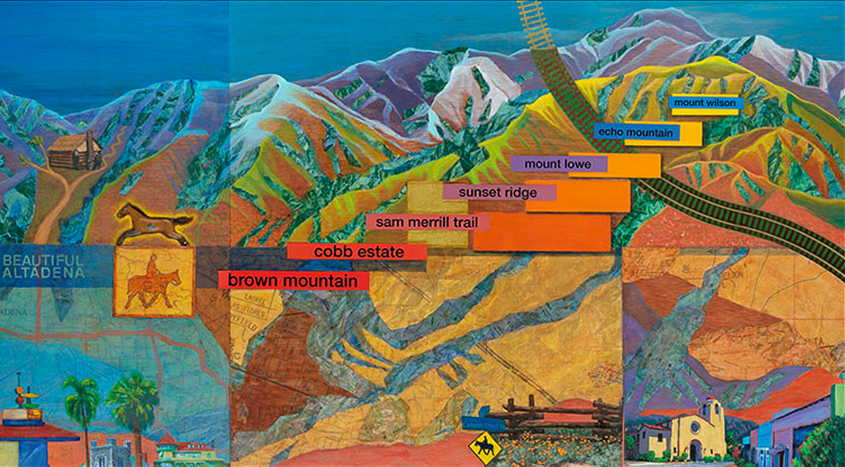 Landmarks—blanketing the mountainous landscape—are highlighted within this artistic and equestrian-friendly foothill community.
